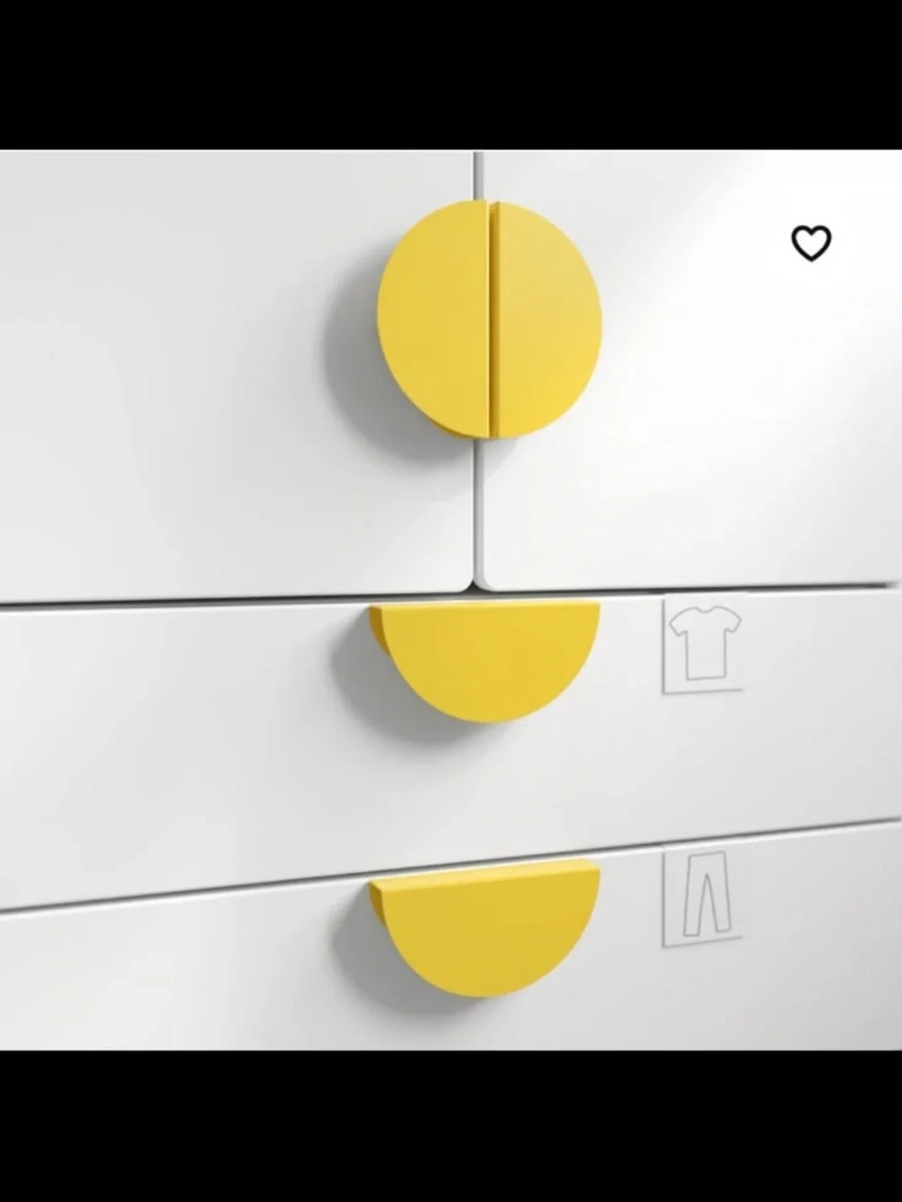 NIB Yellow IKEA Begripa Handles